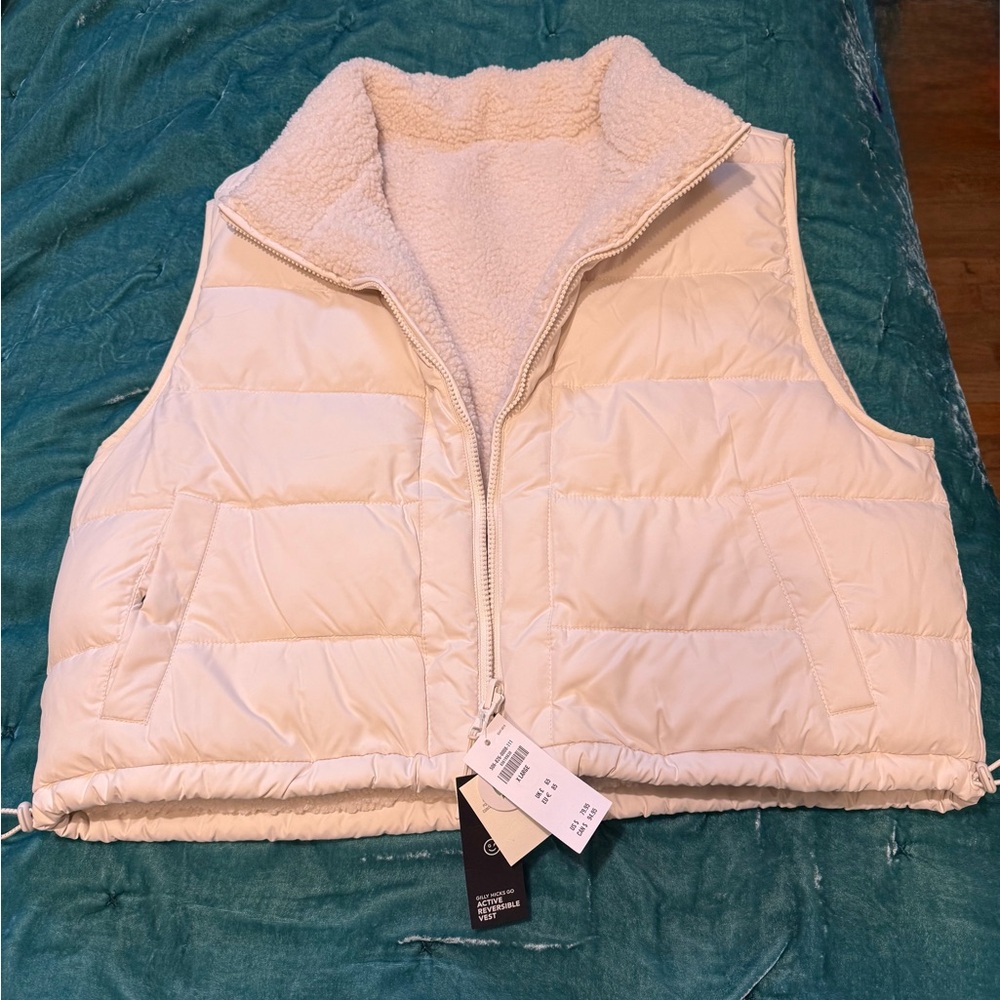 Gilly Hicks Cream Reversible Vest